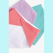 Load image into Gallery viewer, Pink 3 Pack Pointelle Gathered Bibs - Allsport