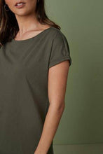 Load image into Gallery viewer, Khaki Relaxed Capped Sleeve Tunic - Allsport