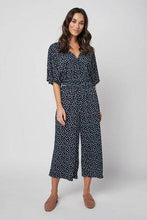 Load image into Gallery viewer, Navy/White Wrap Jumpsuit - Allsport
