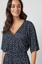 Load image into Gallery viewer, Navy/White Wrap Jumpsuit - Allsport