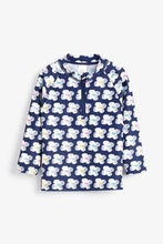 Load image into Gallery viewer, Navy Floral/Stripe Sunsafe Two Piece Set - Allsport