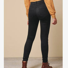 Load image into Gallery viewer, Black Fly Fasten Jersey Denim Leggings - Allsport