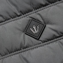 Load image into Gallery viewer, Black Jersey Sleeve Quilted Hooded Jacket - Allsport