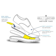 Load image into Gallery viewer, Black Leather Motion Flex Derby Shoes - Allsport