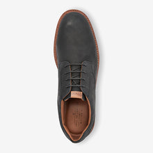 Load image into Gallery viewer, Black Leather Motion Flex Derby Shoes - Allsport