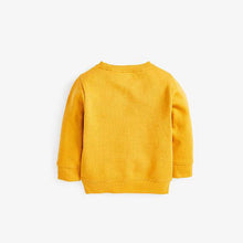 Load image into Gallery viewer, Yellow Fire Engine Crew Neck Sweater (3mths-5yrs) - Allsport