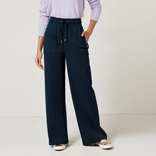 Load image into Gallery viewer, Navy Ponte Wide Leg Trousers - Allsport