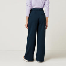 Load image into Gallery viewer, Navy Ponte Wide Leg Trousers - Allsport