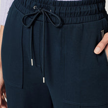 Load image into Gallery viewer, Navy Ponte Wide Leg Trousers - Allsport