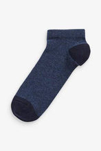 Load image into Gallery viewer, Blue 7 Pack Cotton Rich Trainer Socks - Allsport