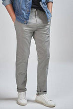 Load image into Gallery viewer, Grey Slim Fit Stretch Chinos - Allsport