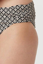 Load image into Gallery viewer, Black Geo Roll Top Bikini Briefs - Allsport