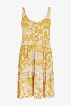 Load image into Gallery viewer, Ochre Floral Tiered Swing Sun Dress - Allsport