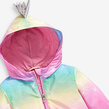 Load image into Gallery viewer, Multi Rainbow Unicorn Shower Resistant Cagoule (6mths-5yrs) - Allsport