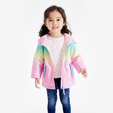 Load image into Gallery viewer, Multi Rainbow Unicorn Shower Resistant Cagoule (6mths-5yrs) - Allsport