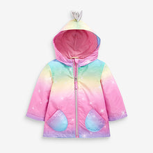 Load image into Gallery viewer, Multi Rainbow Unicorn Shower Resistant Cagoule (6mths-5yrs) - Allsport