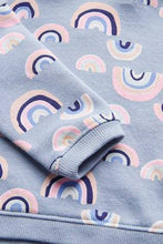 Load image into Gallery viewer, BLUE RAINBOW PRINT HOODY AND SHORT SET (3MTHS-5YRS) - Allsport