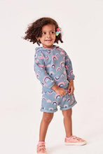 Load image into Gallery viewer, BLUE RAINBOW PRINT HOODY AND SHORT SET (3MTHS-5YRS) - Allsport