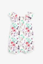 Load image into Gallery viewer, White Floral Romper ( up to 18 months) - Allsport