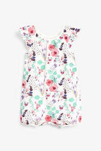 Load image into Gallery viewer, White Floral Romper ( up to 18 months) - Allsport