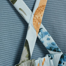 Load image into Gallery viewer, Blue Dinosaur Baby Dungarees And Bodysuit Set (0mths-18mths) - Allsport