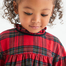 Load image into Gallery viewer, Red Tartan Check Cotton Dress (3mths-6yrs) - Allsport