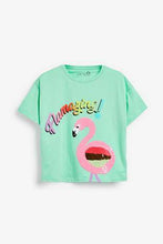 Load image into Gallery viewer, Green 2 Pack Flamingo Short Pyjamas - Allsport