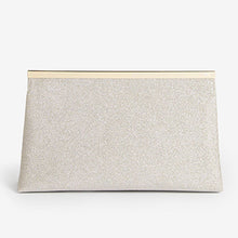 Load image into Gallery viewer, Shimmer Clutch Bag With Detachable Cross Body Chain