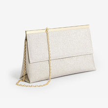 Load image into Gallery viewer, Shimmer Clutch Bag With Detachable Cross Body Chain
