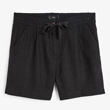 Load image into Gallery viewer, Black Linen Blend Shorts - Allsport