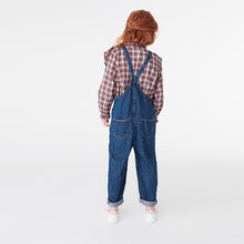 Load image into Gallery viewer, Mid Blue Denim Dungarees (3-12yrs) - Allsport