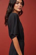 Load image into Gallery viewer, Black Wrap Jumpsuit - Allsport