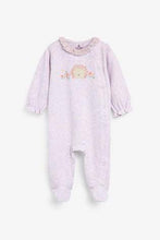 Load image into Gallery viewer, Lilac 3 Pack Hedgehog Sleepsuits (up to 18 months) - Allsport