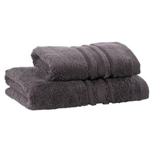 Load image into Gallery viewer, Serviette de toilette coton Lola II Anthracite (50x90) - Allsport