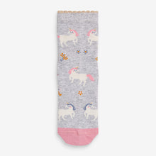 Load image into Gallery viewer, Multi 5 Pack Pretty Unicorn Socks - Allsport