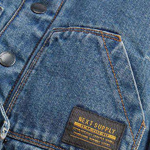 Load image into Gallery viewer, Denim Blue Borg Lined Jacket (3mths-5yrs) - Allsport