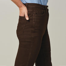 Load image into Gallery viewer, Chocolat Brown Cropped Slim Jeans - Allsport