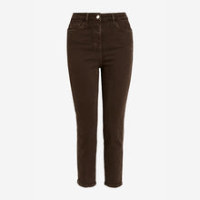 Load image into Gallery viewer, Chocolat Brown Cropped Slim Jeans - Allsport
