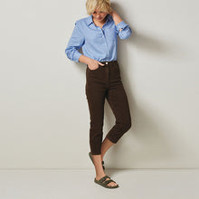 Load image into Gallery viewer, Chocolat Brown Cropped Slim Jeans - Allsport