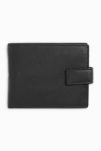 Load image into Gallery viewer, Black Signature Italian Leather Extra Capacity Wallet - Allsport