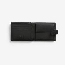 Load image into Gallery viewer, Black Signature Italian Leather Extra Capacity Wallet