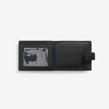 Load image into Gallery viewer, Black Signature Italian Leather Extra Capacity Wallet