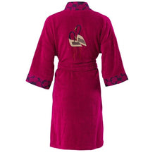 Load image into Gallery viewer, Peignoir femme coton kimono Hokkaido griotte - Allsport