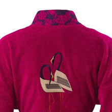 Load image into Gallery viewer, Peignoir femme coton kimono Hokkaido griotte - Allsport