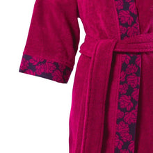 Load image into Gallery viewer, Peignoir femme coton kimono Hokkaido griotte - Allsport