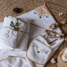 Load image into Gallery viewer, Serviette de toilette coton Noisette écru (50x90)