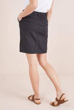 Load image into Gallery viewer, BLACK LINEN BLEND SKIRT - Allsport