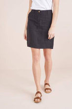 Load image into Gallery viewer, BLACK LINEN BLEND SKIRT - Allsport