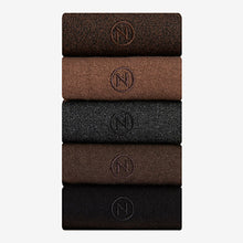 Load image into Gallery viewer, 5 Pack Neutral Next Men's Socks