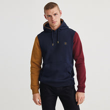 Load image into Gallery viewer, Navy Blue Colourblock Hoodie - Allsport